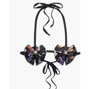 Savage X‎ Fenty Night Blooms Pasties Halter Bralette Sz: OS